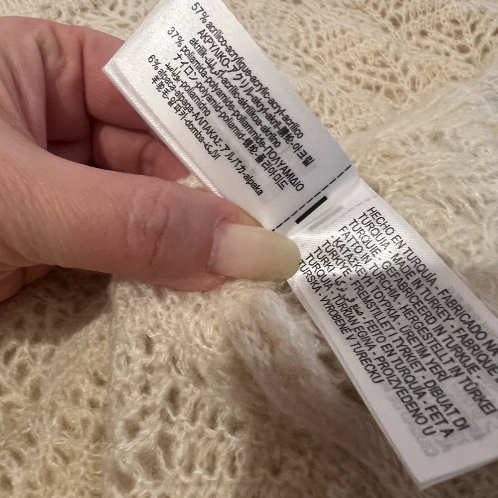 ZARA Romantic Open Knit Sweater. L NWT - Picture 10 of 10